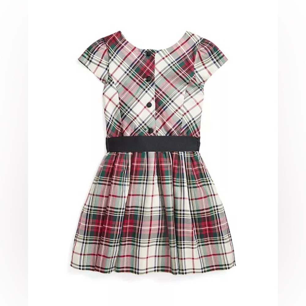 NWT Polo Ralph Lauren Toddler, Little Girls Plaid Twill Dress From Bloomingdales